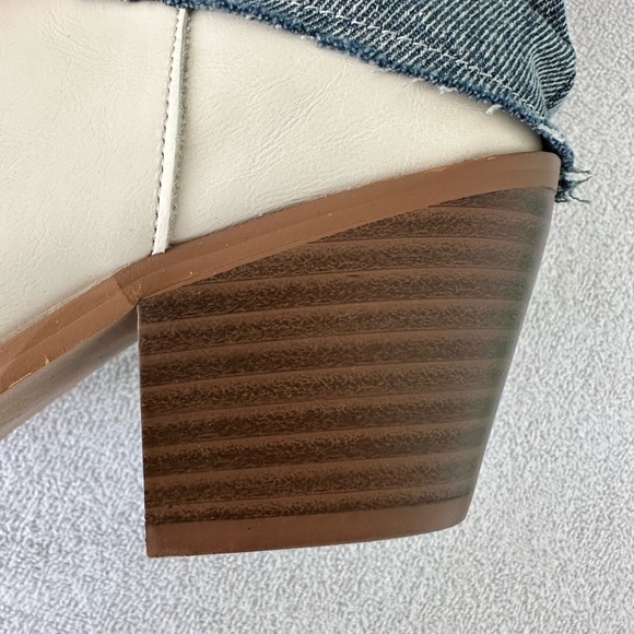 Fashion Nova Coolest In The Streets Knee High Boots Dark Denm Size 9 NWT - Picture 10 of 15